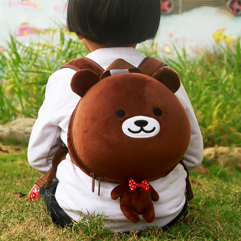 HOT baby Lovely frog Bear School Backpack kids Kawaii Animal EVA Plush backpack  Lolita Bunny Bag children Soft Toys MR161