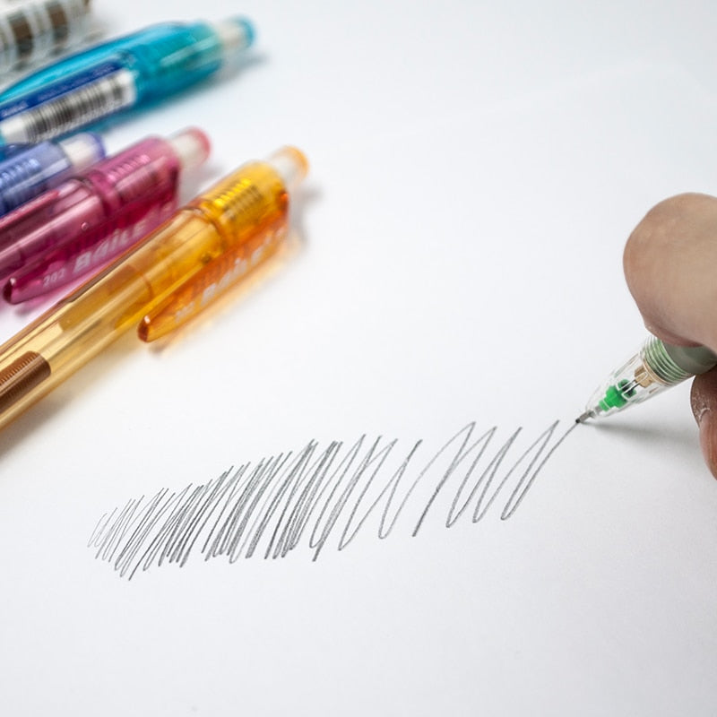 3 pcs/lot 0.5mm Mechanical Pencil Kawaii 2B Automatic Pencils with a Mini Eraser School Office Supplies Korean Stationery