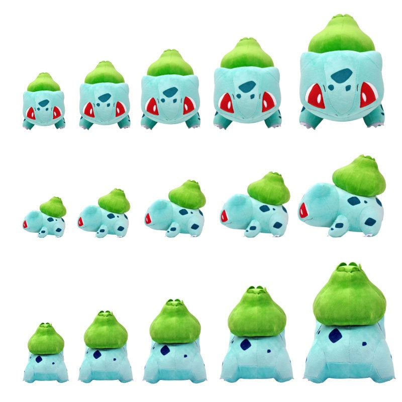 Cute Bulbasaur Pikachued Squirtle Kawaii Plush Doll Pokemoned Dragon Dinosaur  Stuffed Toy Present Birthday Christmas Gift
