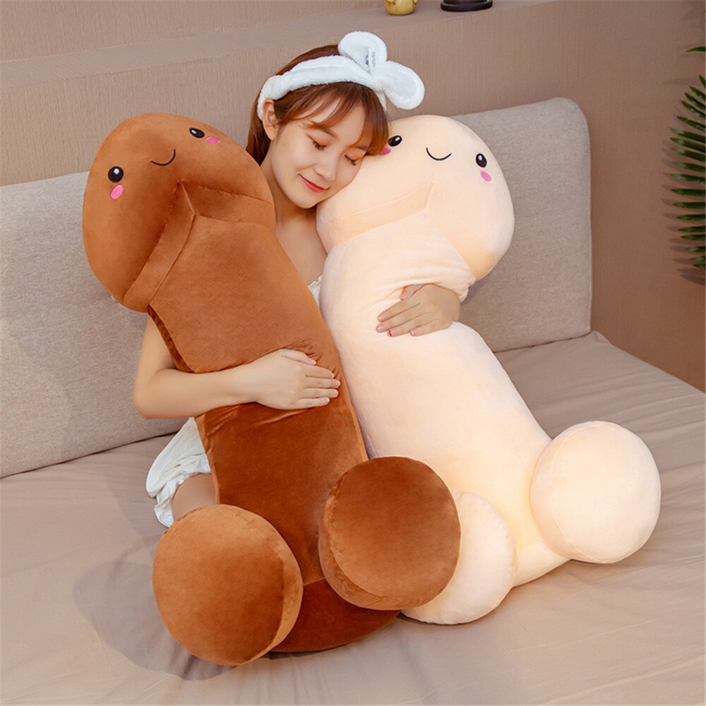 Funny Penis Plush Toy 30cm-100cm simulation Stuffed Soft Dick Doll Real-life Penis Pillow Cushion Cute Sexy Toy Interesting Gift