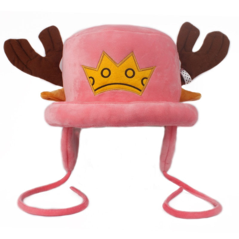 Kawaii Japanese Anime One Piece plush toys cosplay Tony Chopper plush cotton hat warm winter hat cartoon cap for children gift