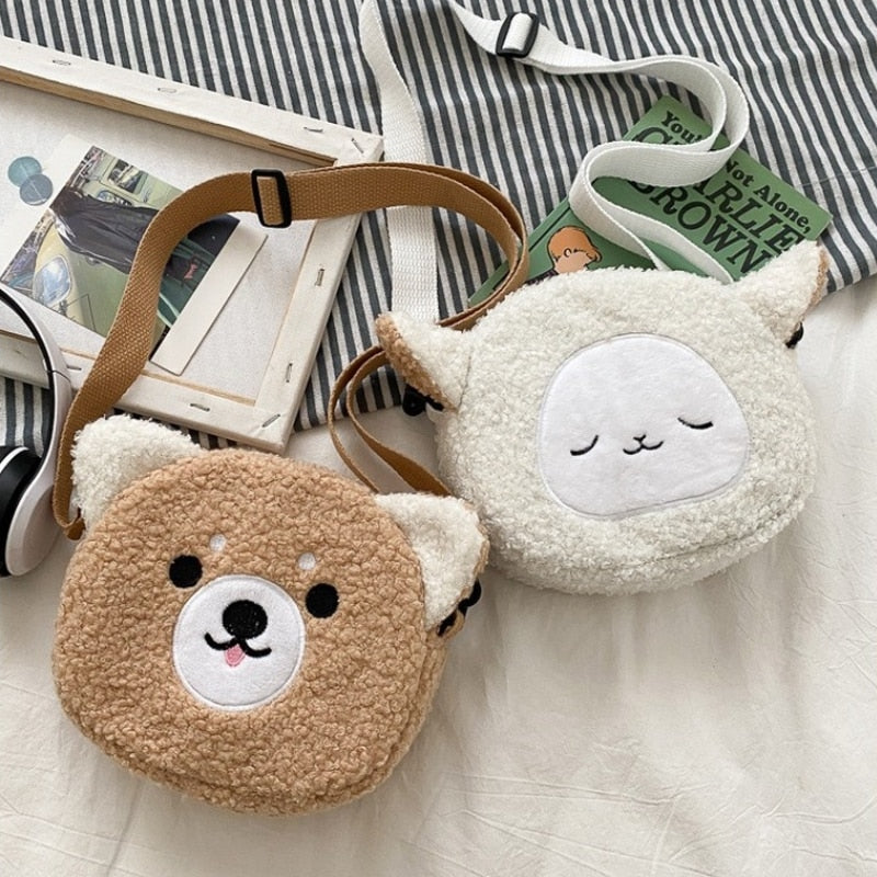 Japanese Style Kawaii Bag Women Cartoon Plush Shoulder Bag for Women 2023 New Crossbody Bag сумка Phone&Purse Bag Bolsa Feminina