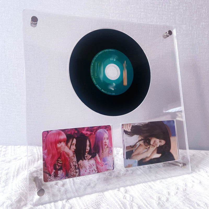 MINKYS New Arrival Kawaii CD Type 3 inch Kpop Photocard Holder Idol Card Photo Frame Stationery
