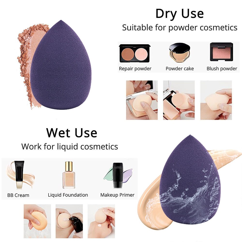 4/8pcs Makeup Sponge Blender Beauty Egg Soft Cosmetic Puff Foundation Sponges Powder Puff Women Beauty Tools Make Up Accessories