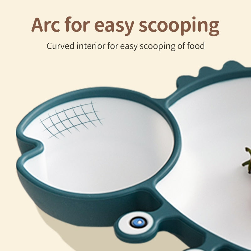 Baby Dish Baby Bowls Plates and Spoons Set Crab Kawaii Dishes Food Silicone Feeding Bowl Non-Slip Babies Tableware Kids Stuff