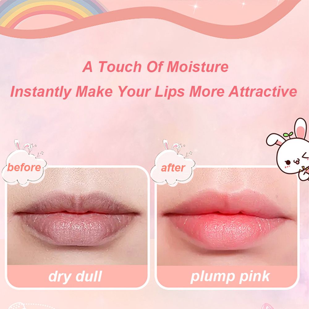 Kawaii Honey Peach Lip Oil Long Lasting Non-sticky Repair Moisturizing Hydrating Lip Tint Lip Plumper Lip Care Serum