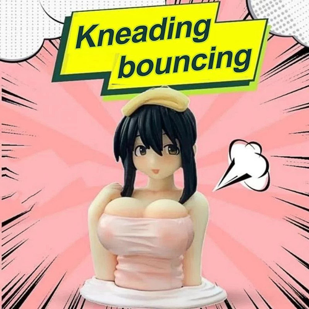 Cute Sexy Chest Shaking Ornaments Indoor or Motorcycle and Car Dashboard Decorations Kanako Collection Model Kawaii Anime Statue