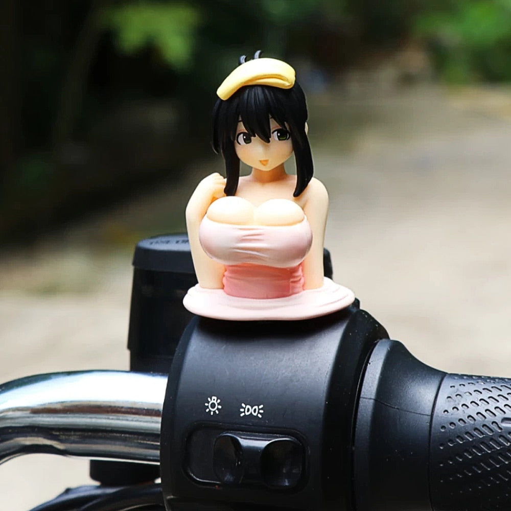 Cute Sexy Chest Shaking Ornaments Indoor or Motorcycle and Car Dashboard Decorations Kanako Collection Model Kawaii Anime Statue