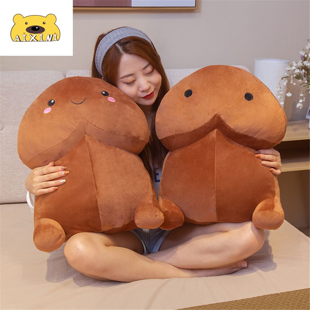 Cute Flesh-colored Penis Plush Toy Pillow Sexy Soft Toy Stuffed Funny Cushion Simulation Lovely Gift for Girlfriend Kawaii Plush