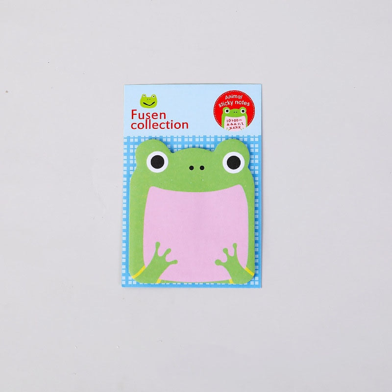1 Pcs Sticker Cute Kawaii Animal Sticky Notes Notepad Memo Pads Office School Supply Stationery Panda Cat Kitty Bookmark