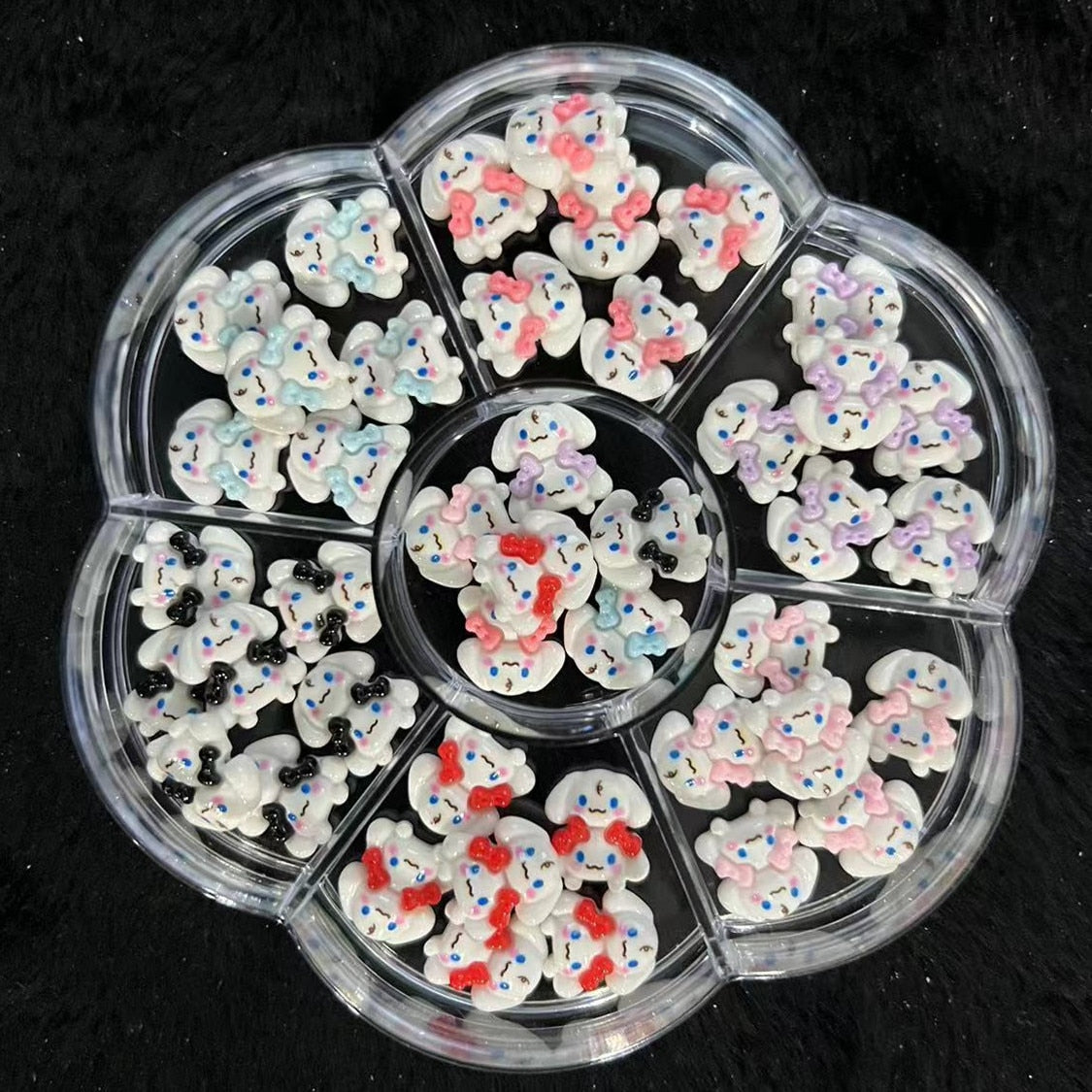 Sanrioed Cartoon Nail Jewelry Charms Kit Kawaii Hello Kitty Kuromi Nail Rhinestone Gems for Manicure DIY Crafts