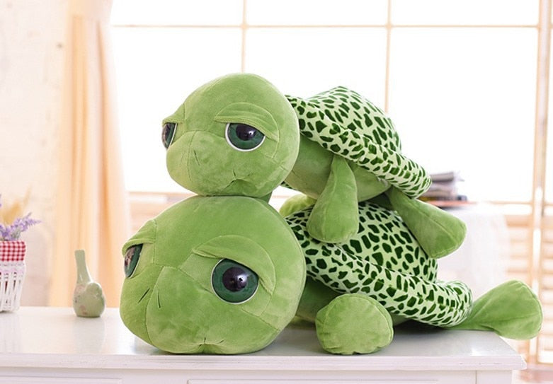 20CM Kawaii Plush Toy Cute Baby Super Green Big Eyes Stuffed Tortoise Turtle Animal Plush Baby Toy Gift Kids Toys