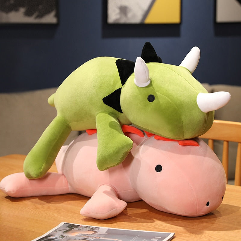 35-80CM Dinosaur Weighted Plush Game Character Doll Stuffed Animal Soft Dino Toys Kawaii Pillow For Children Kids Birthday Gift