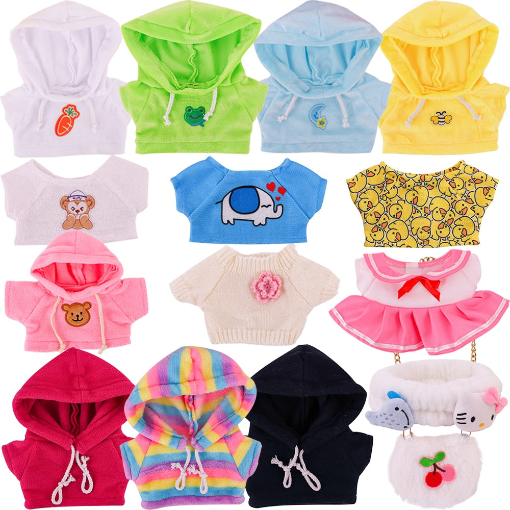 Clothes For Duck 30 cm lalafanfan Yellow Duck Kawaii Plush Toy Accessories Soft Animal Dolls Children's Toys Birthday Gifts