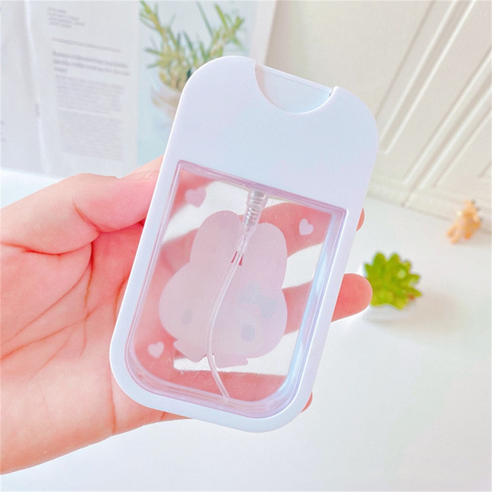 Kawaii Sanrio Perfume Spray Bottle Anime Kuromi Kitty Melody Travel Portable Press Bottled Cartoon Lotion Bottling Girls Gifts