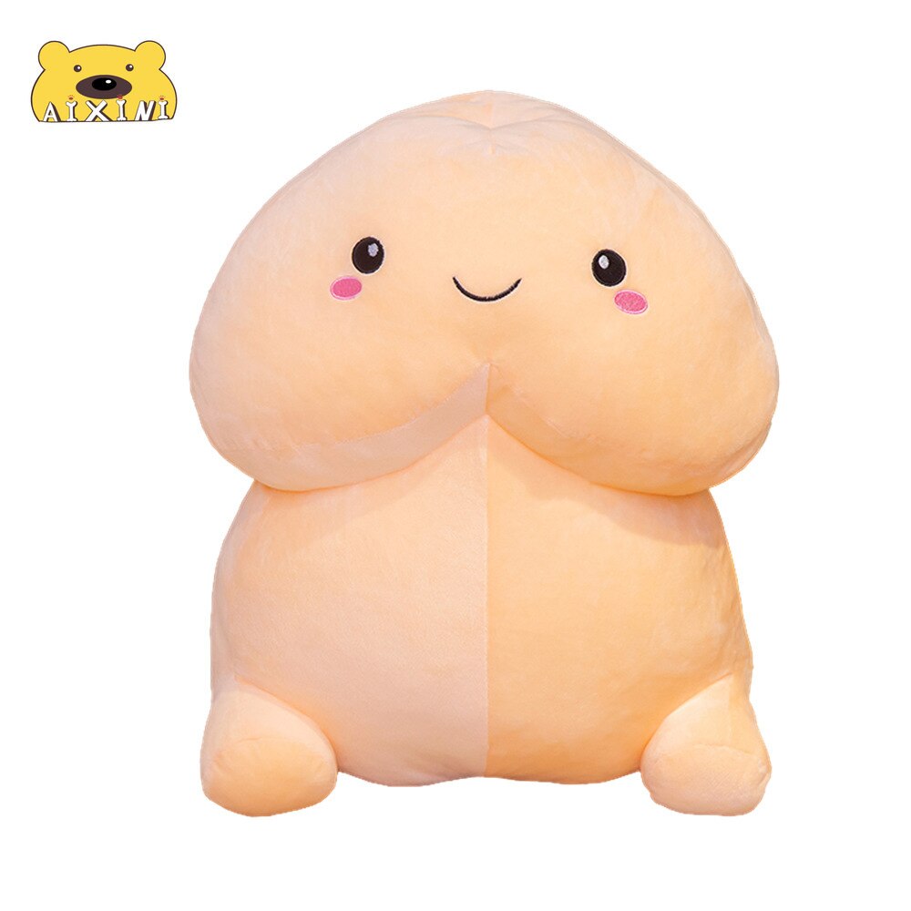 Cute Flesh-colored Penis Plush Toy Pillow Sexy Soft Toy Stuffed Funny Cushion Simulation Lovely Gift for Girlfriend Kawaii Plush
