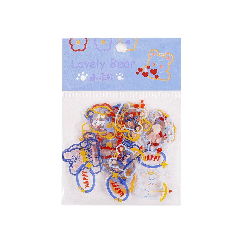 Mohamm 45PCS/Pack Kawaii Strawberry Rabbit Stickers Scrapbooking Stationery School Supplies