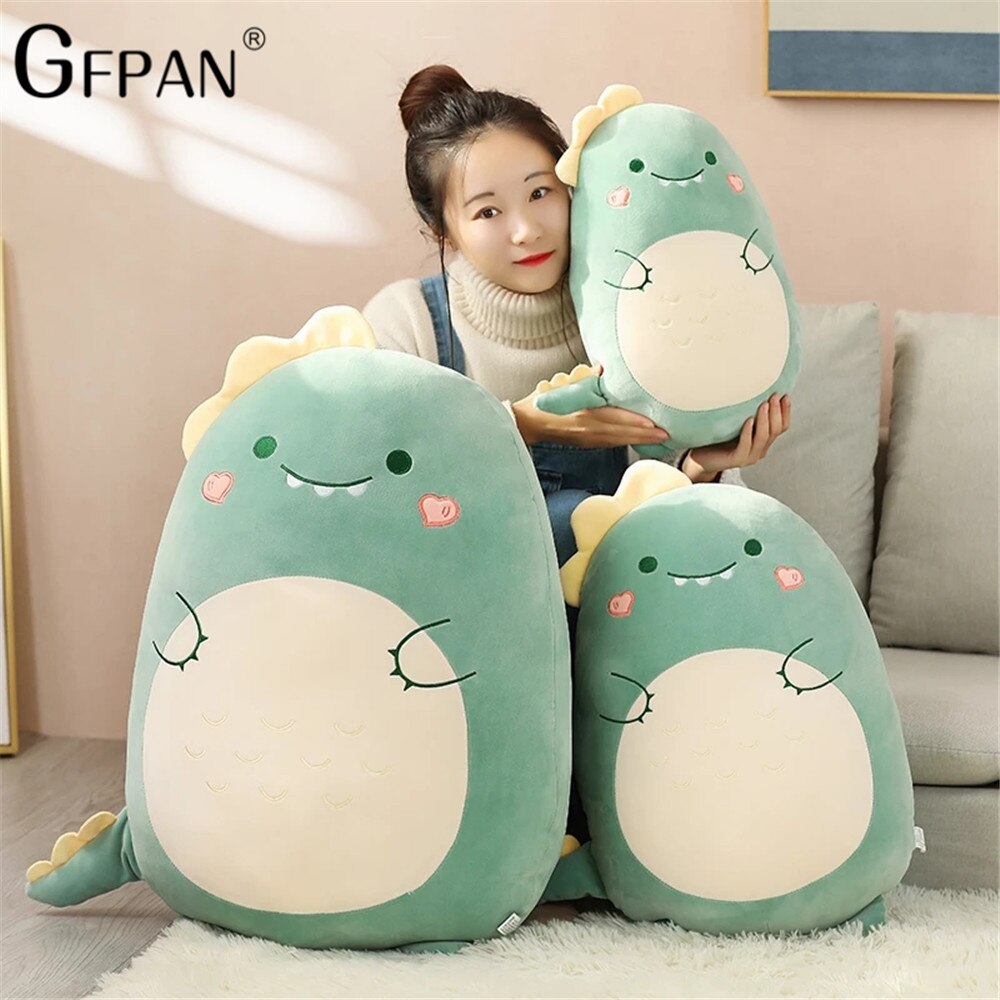 Squishy Toy Kawaii Animal Fat Dinosaur Shiba Inu Dog Pillow Plush Toys Cute Mouse Rabbit Doll Girls Bed Holding Sleeping Cushion