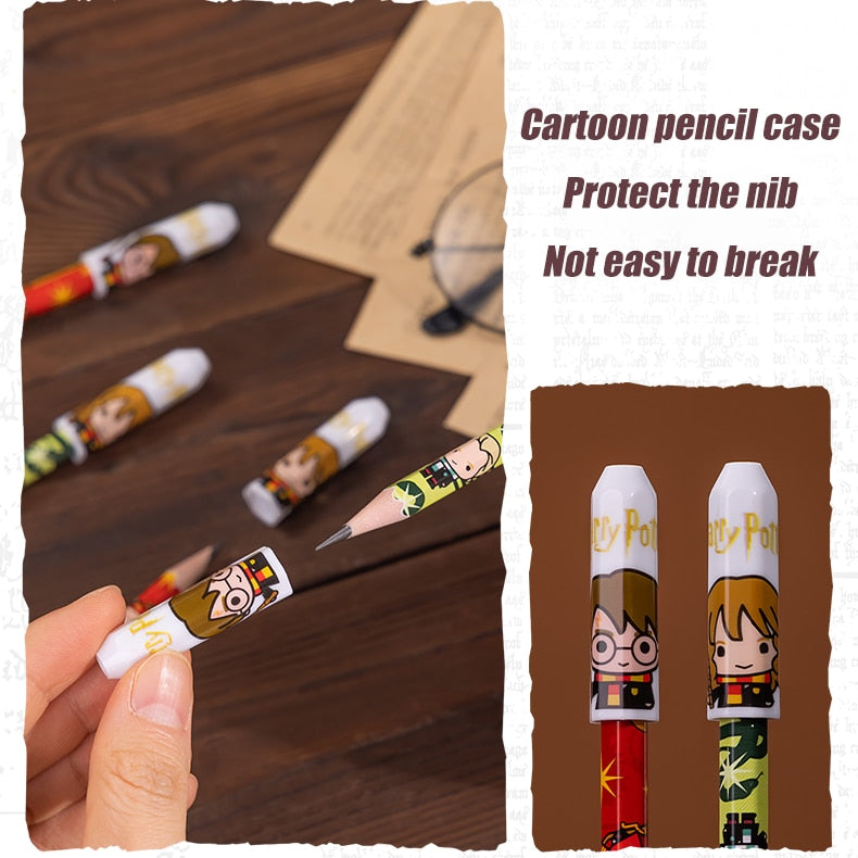 12Pcs/Box Deli 58214 Harry Potter 2B/HB Pencil Supplies School Office Stationery Kawaii Gift Student