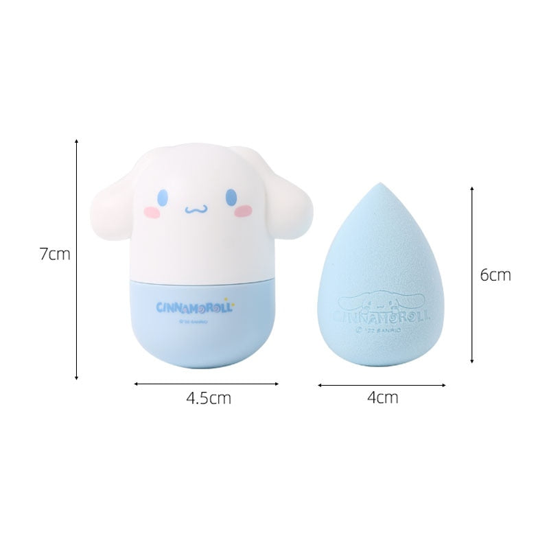 Cartoon Sanrioed Kawaii Cinnamoroll Beauty Egg Miniso Girl Heart My Melody Makeup Puff Makeup Egg Set Girlfriend Holiday Gifts