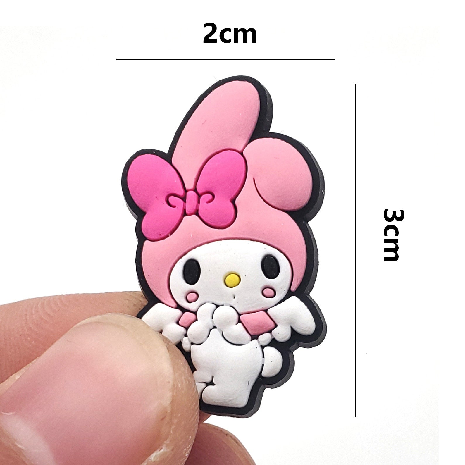 30Pcs Sanrio Shoe Charms Kawaii Kuromi Cinnamoroll Melody Jibbitz Decration Crocs DIY Sandals Shoe Accessories for Kids Gifts