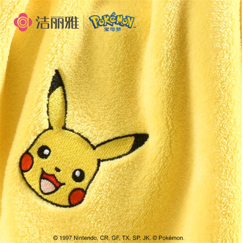 anime pokemon cartoon pikachu jigglypuff psyduck kawaii plush bath towel cute plushie absorbent quick-drying bath towel