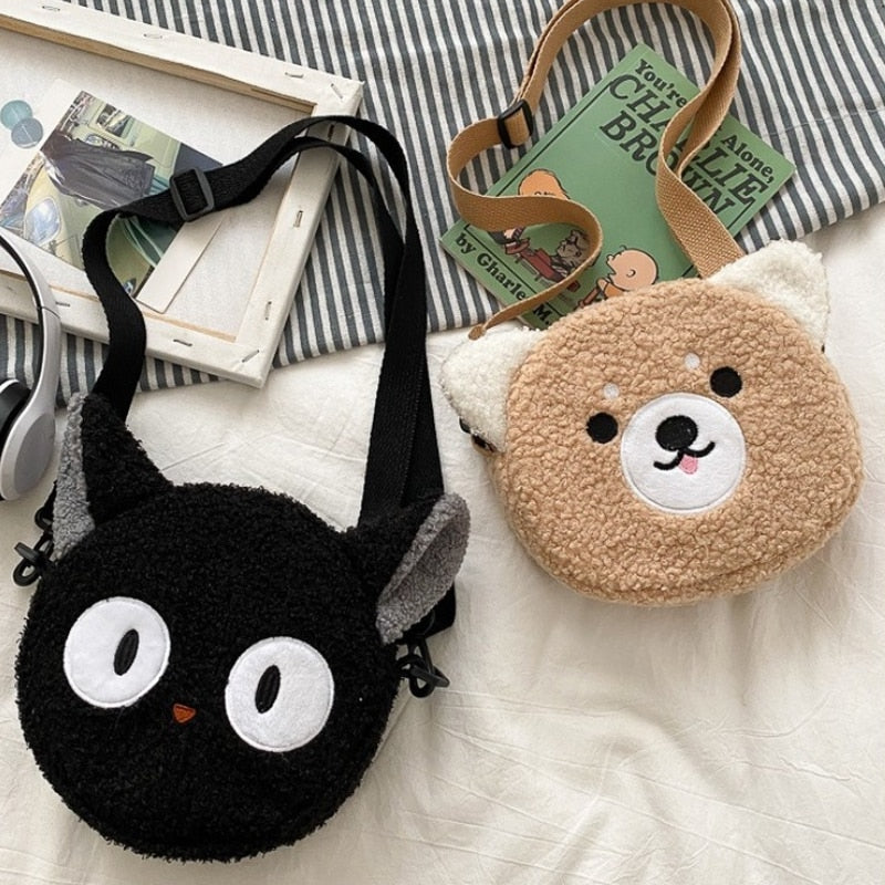 Japanese Style Kawaii Bag Women Cartoon Plush Shoulder Bag for Women 2023 New Crossbody Bag сумка Phone&Purse Bag Bolsa Feminina