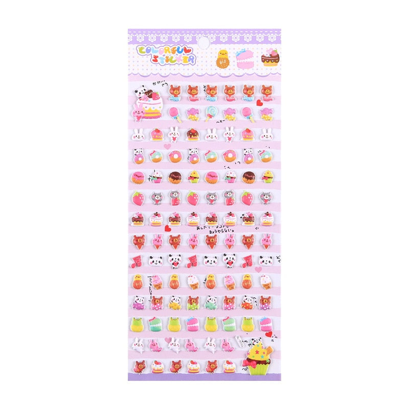 1 pc Kawaii Lovely Small Animal Foam 3D Decorative Stationery Stickers Scrapbooking DIY Diary Album Stick Label