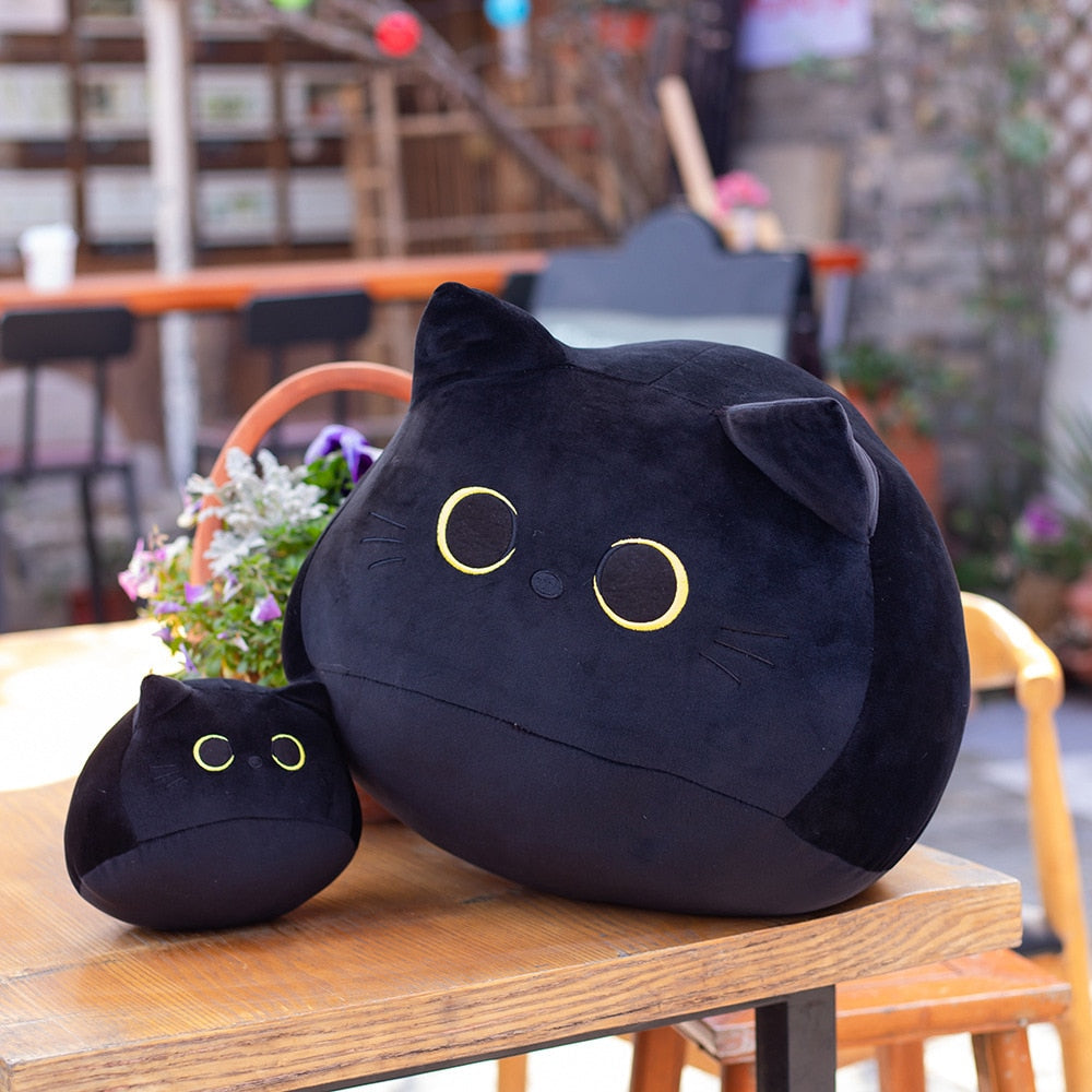 8-40CM Kawaii Black Cat Pillow Plush Doll Toys Cute High Quality Cartoon Animal Gifts for Boys Girls Friends Decorate Childrens