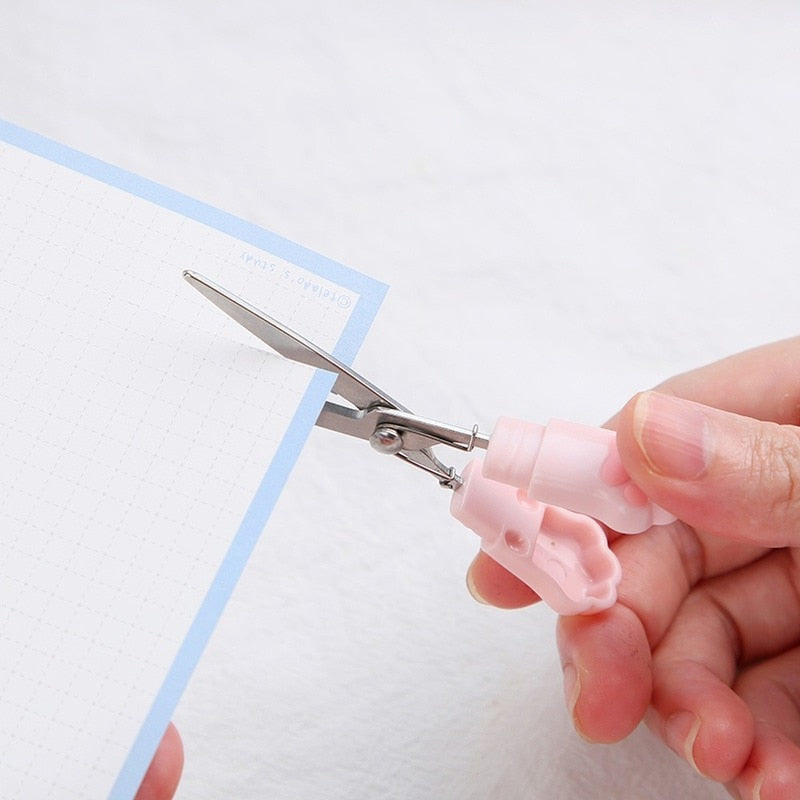 Mr.Paper 4 Style Kawaii Cat Claw Scissors Creative Cartoon Cute Portable Student Office Stationery Art Tool Kits Scissors