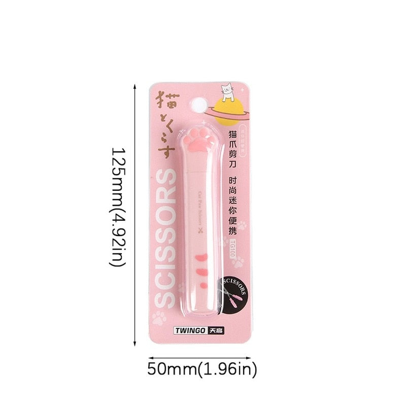 Mr.Paper 4 Style Kawaii Cat Claw Scissors Creative Cartoon Cute Portable Student Office Stationery Art Tool Kits Scissors