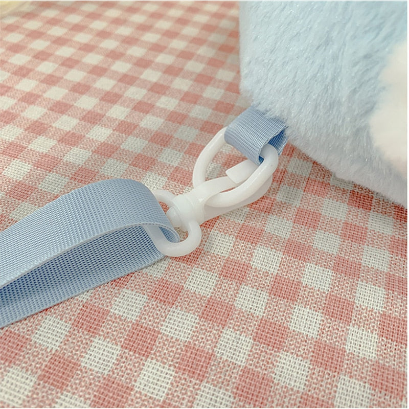 New Sanrio Hello Kitty Kawaii Plush Backpack Stuffed Animals Dolls Toys Plushie Bag Anime Cartoon Kt Shoulder Backpacks Bags