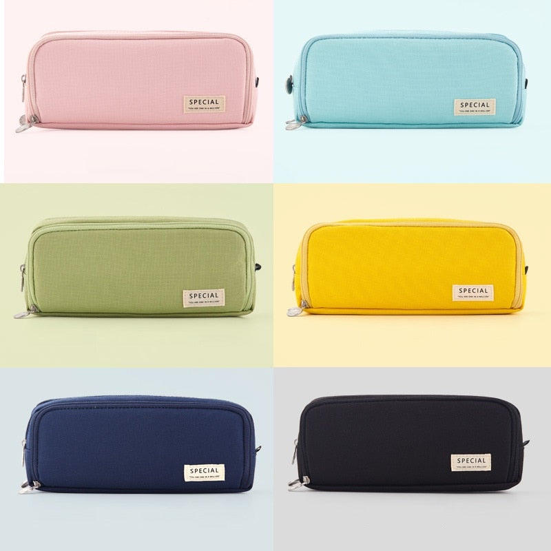Large Big Creative Pencil Case Cute Boy Girl Kawaii Pencil Cases Storage Kids Pen Bag Stationery Box School Students Supplies
